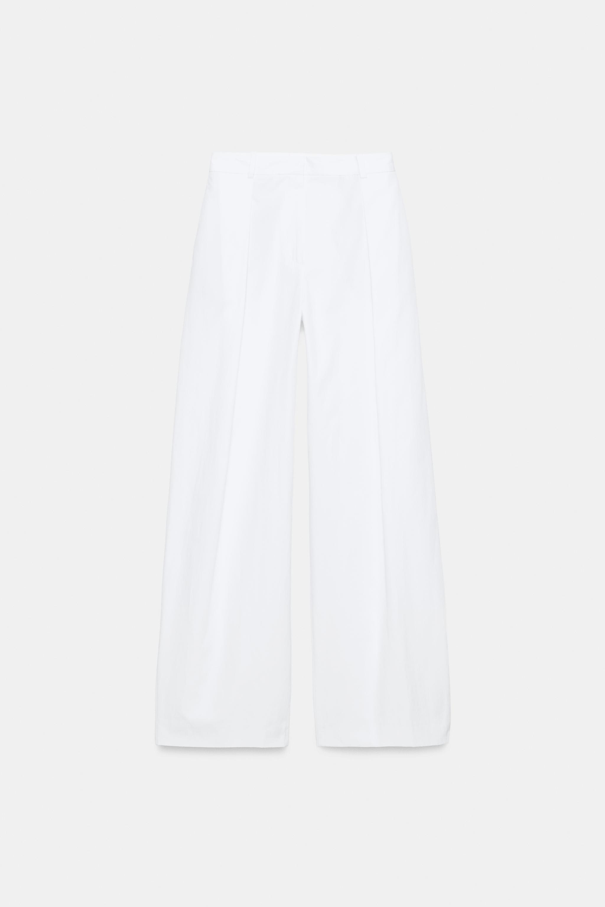 POPLIN PLEATED PANTS | Zara US