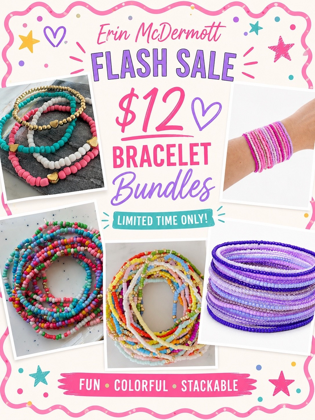 TGIF babes! Flash sale with Erin McDermott bracelets.

#LTKSaleAlert #LTKootd