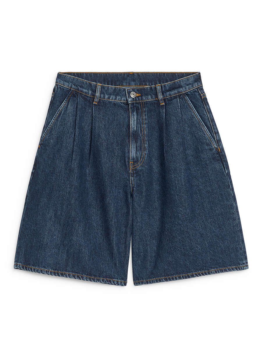 Denim Shorts - Blue - ARKET GB | ARKET (US&UK)