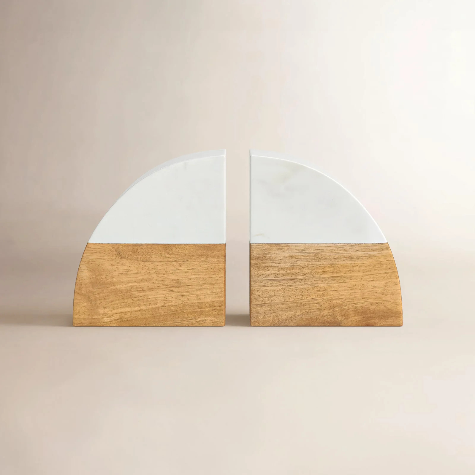 Joss & Main Melveen Marble & Wood Bookends & Reviews | Joss & Main | Joss & Main