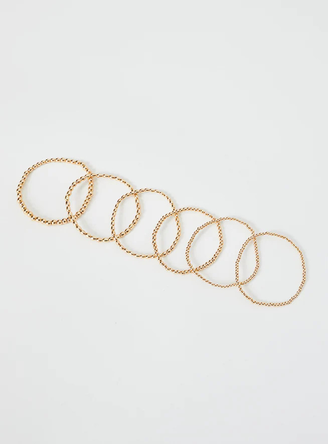 Leiko Bracelet Pack Gold | Princess Polly US