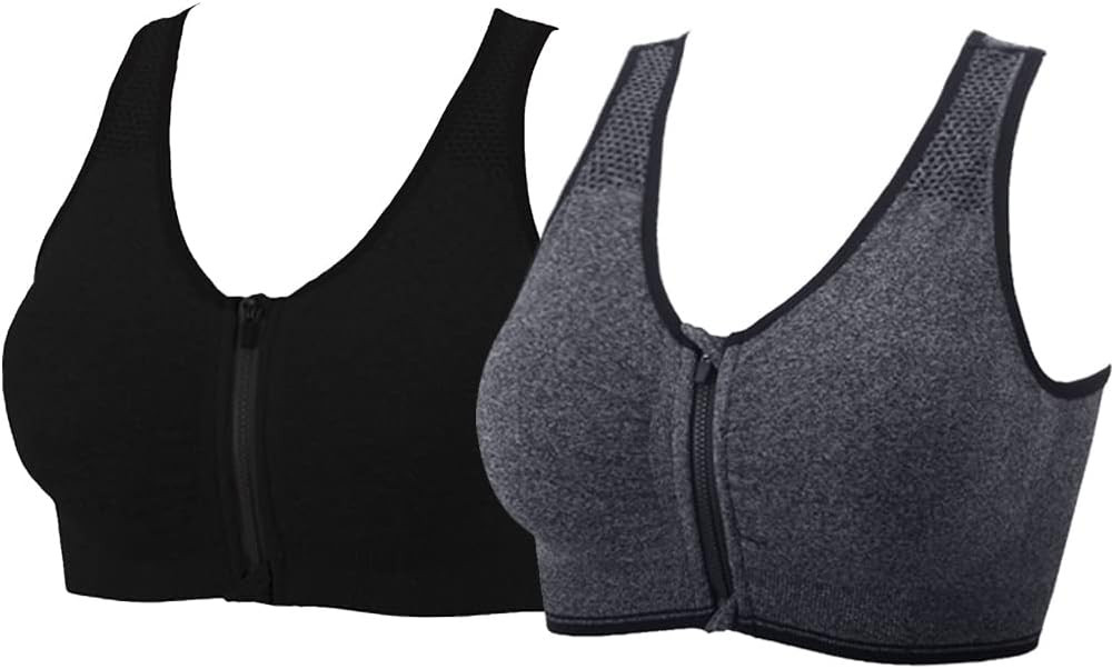 YEYELE Women 1or 3 or 5 Pack Medium Support and Removable Pad Tank Top Racerback Sports Bra | Amazon (US)