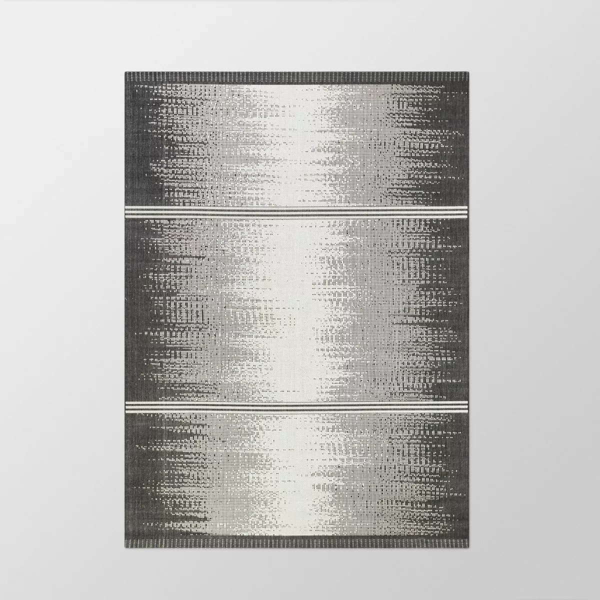 Ombre Stripe Outdoor Rug Black - Threshold™ | Target