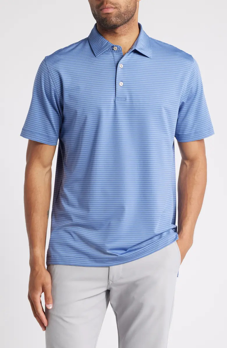 Powell Stripe Performance Golf Polo | Nordstrom