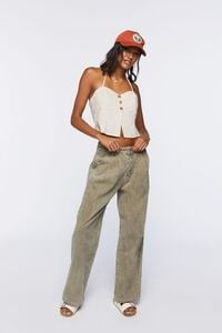 Corduroy Wide-Leg Trouser Pants | Forever 21 (US)