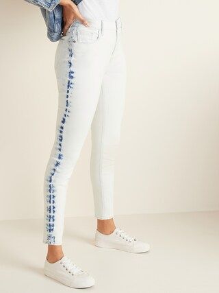 High-Waisted Dip-Dye Rockstar Super Skinny Jeans for Women | Old Navy (US)