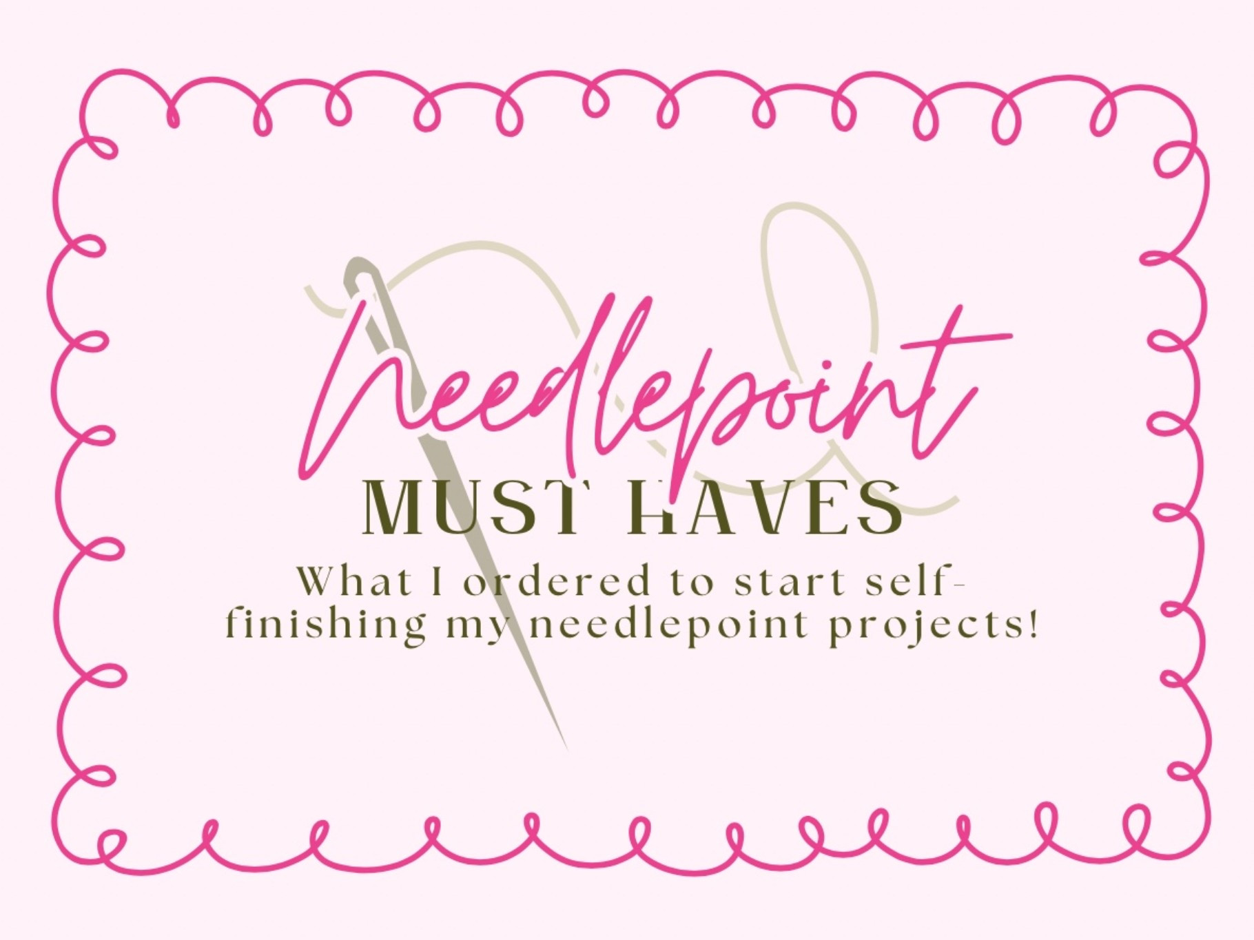 I officially tackled my first self-finishing project!! As a needlepoint newbie, here’s what I ordered to finish my own bag charms, ornaments, and more!! 