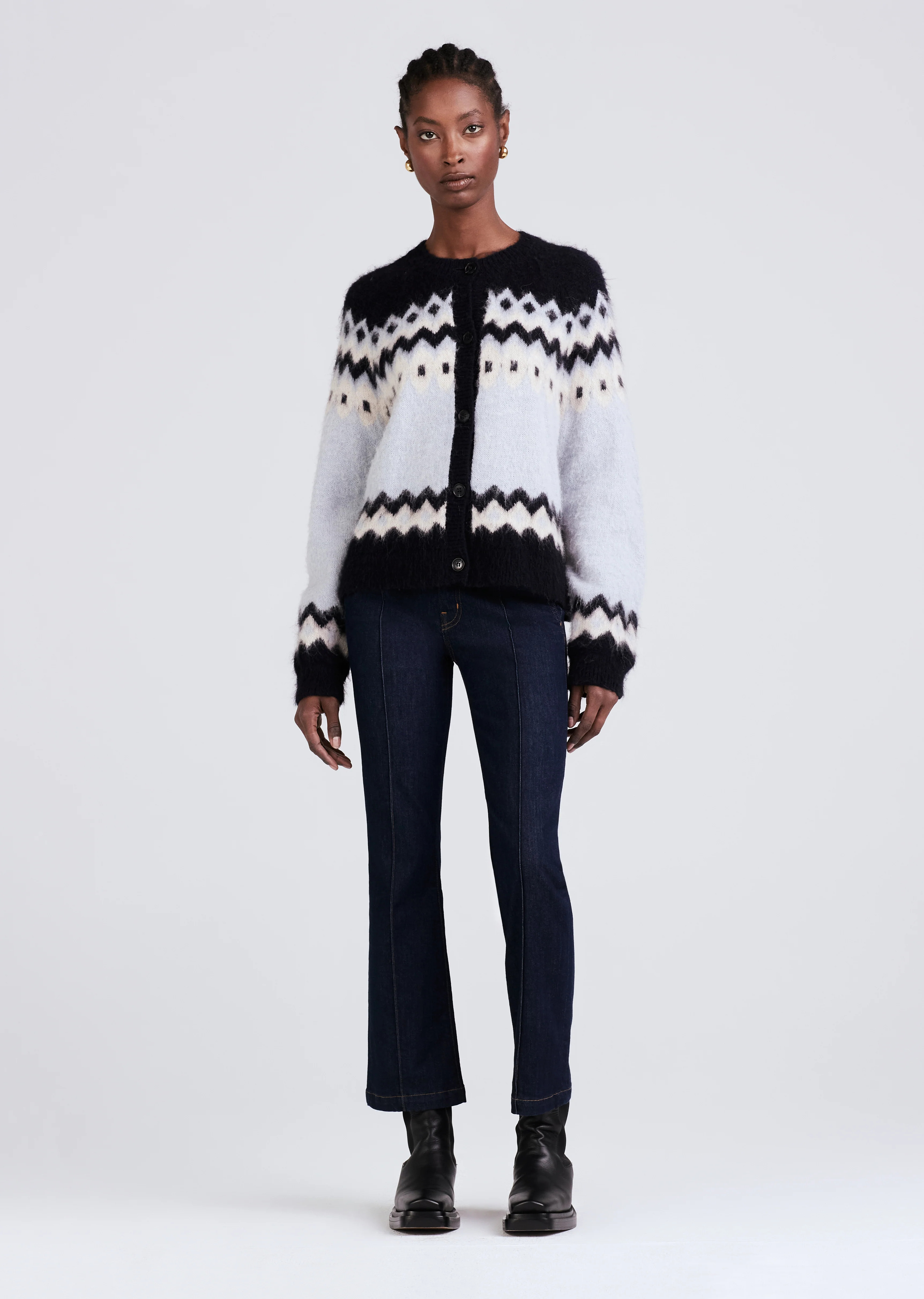 Elani Fair Isle Cardigan | Derek Lam 10 Crosby | Derek Lam