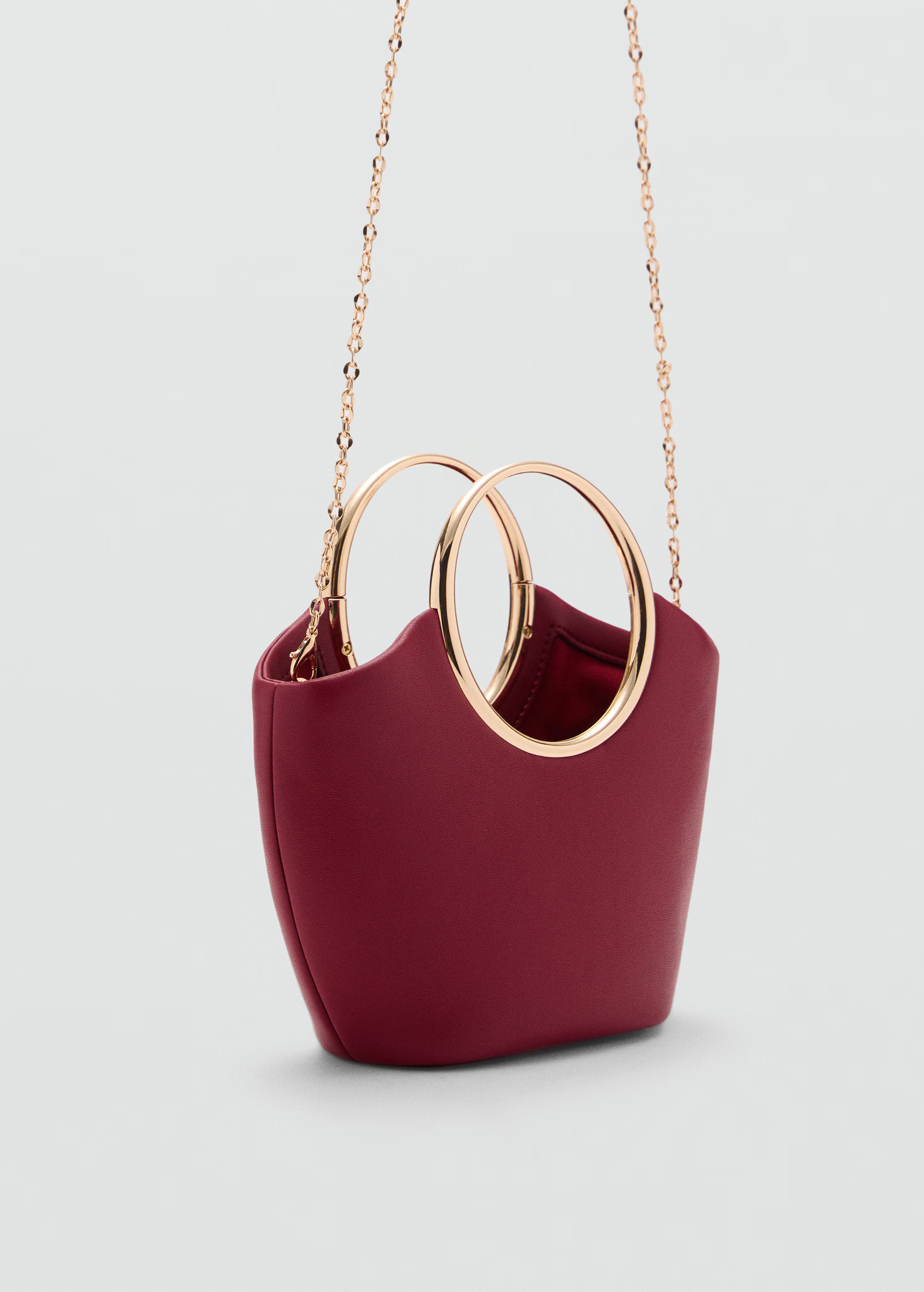 Handbag with metallic details - Women | MANGO United Kingdom | MANGO (UK)