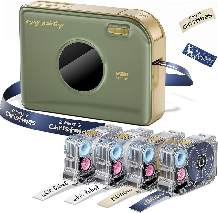 Phomemo Ribbon Label Printer, A30 Bluetooth Wireless Portable Label Maker | Amazon (US)