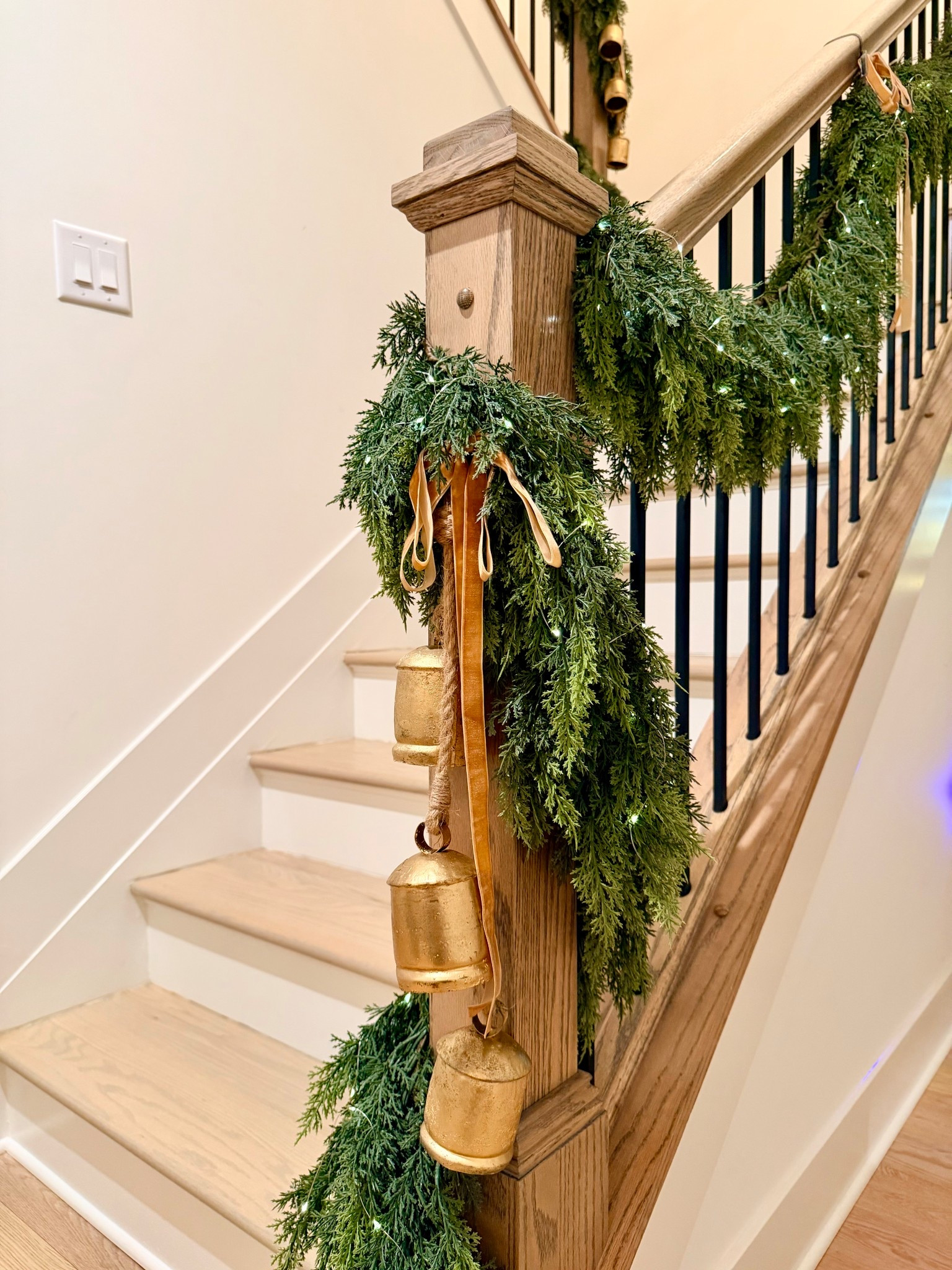 A beautiful staircase is always a staple during the holiday season and this year being our first with a two story staircase did not disappoint. 

#LTKFindsUnder100 #LTKHome #LTKHoliday