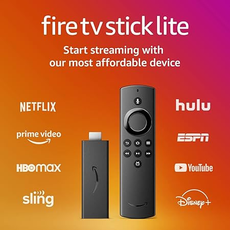 Fire TV Stick Lite with Alexa Voice Remote Lite (no TV controls) | HD streaming device | 2020 rel... | Amazon (US)