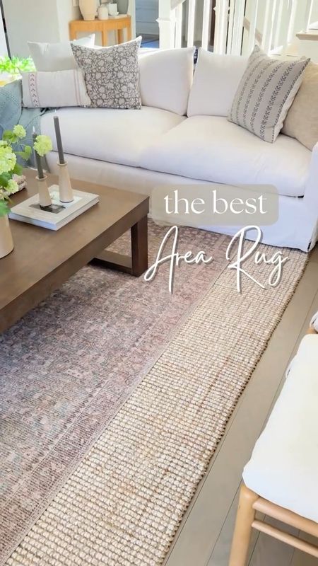 Love my living room rug combo. I layered this Loloi rug (color: sage/bark) over my best selling wool jute rug (color: natural)! It's super soft and not scratchy at all!

(9/8)

#LTKstyletip #LTKhome