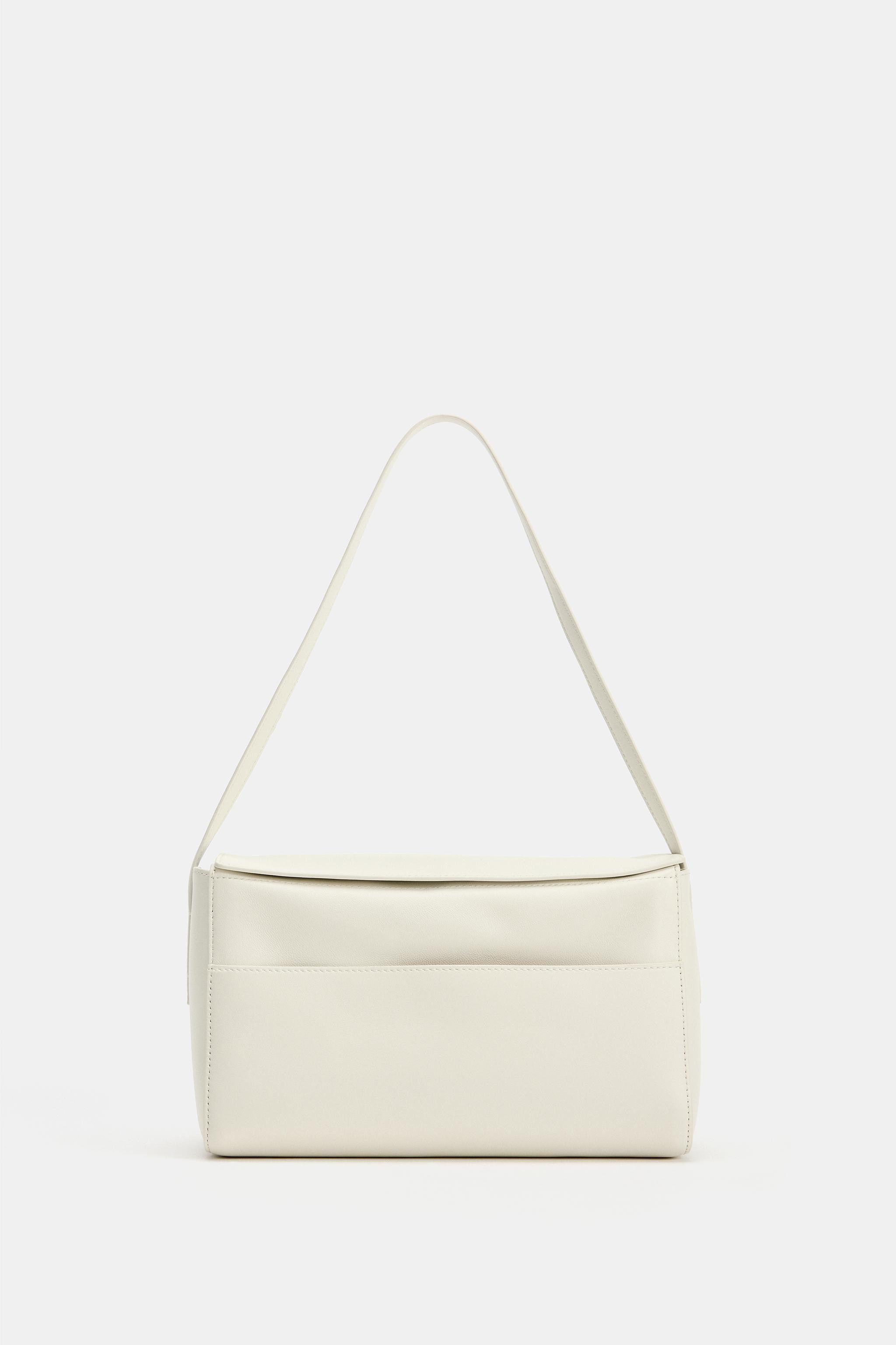 LEATHER SHOULDER BAG | Zara US