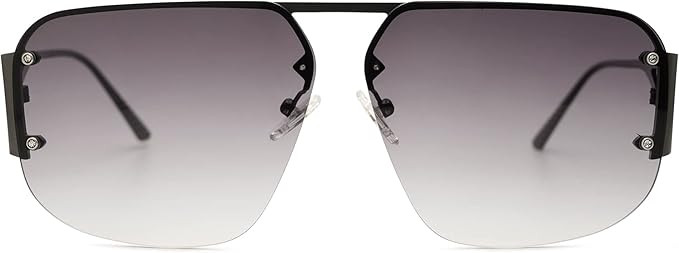 SOJOS Trendy Aviator Sunglasses Mens Womens Retro Metal Rimless Frame Shades Lentes De Sol Para M... | Amazon (US)