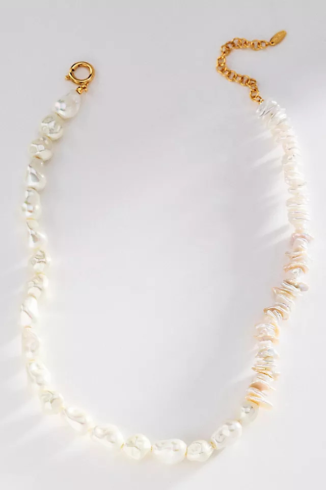 Beachy Beaded Pearl Necklace | Anthropologie (US)