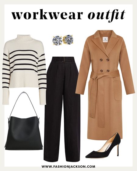 Workwear outfit idea #workoutfit #winteroutfit #camelcoat #winterfashion #stripedsweater #businesscasual #fashionjackson

#LTKstyletip #LTKworkwear