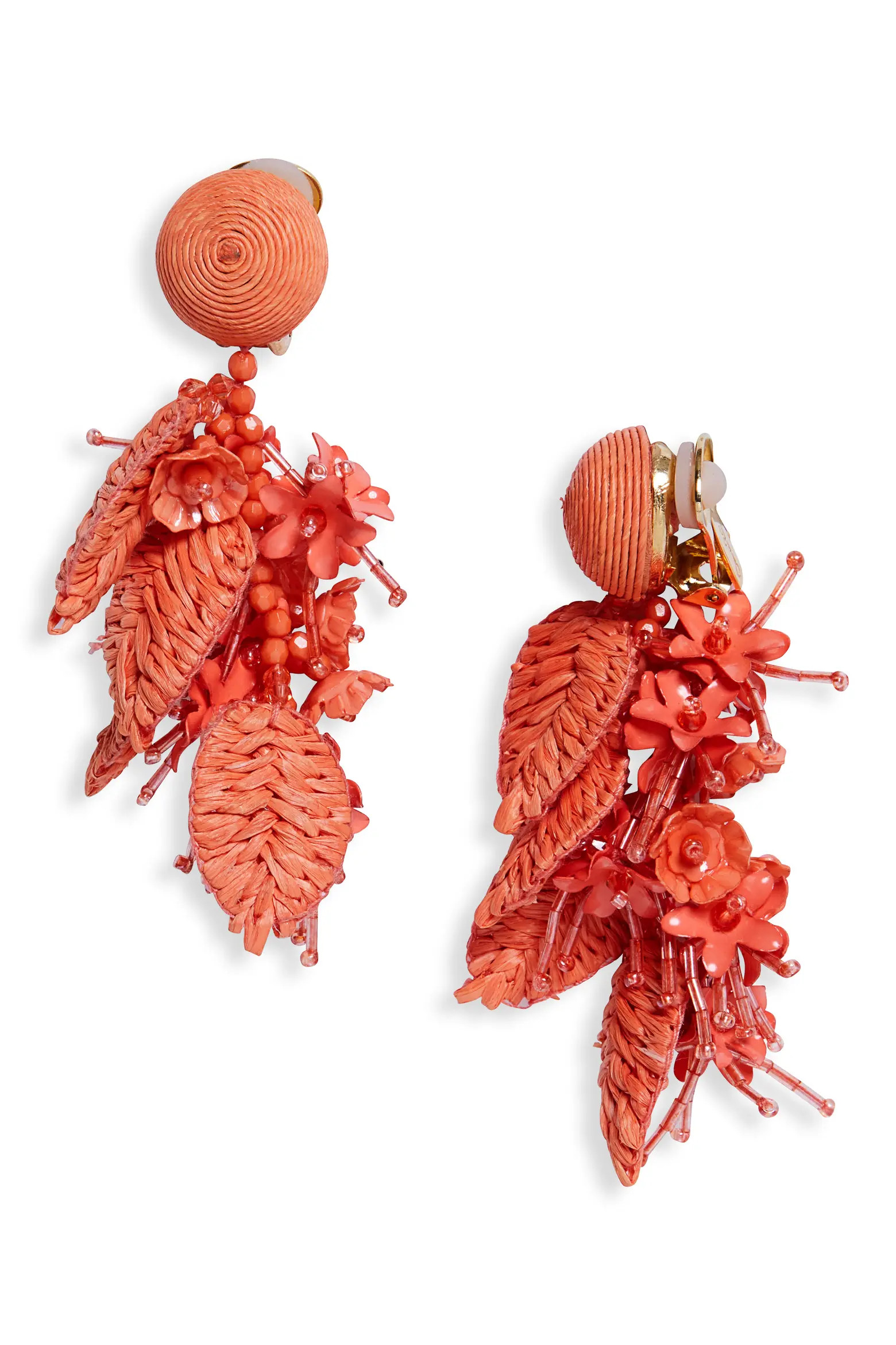 Raffia Tassel Bouquet Clip-On Earrings (Women) | Nordstrom | Nordstrom
