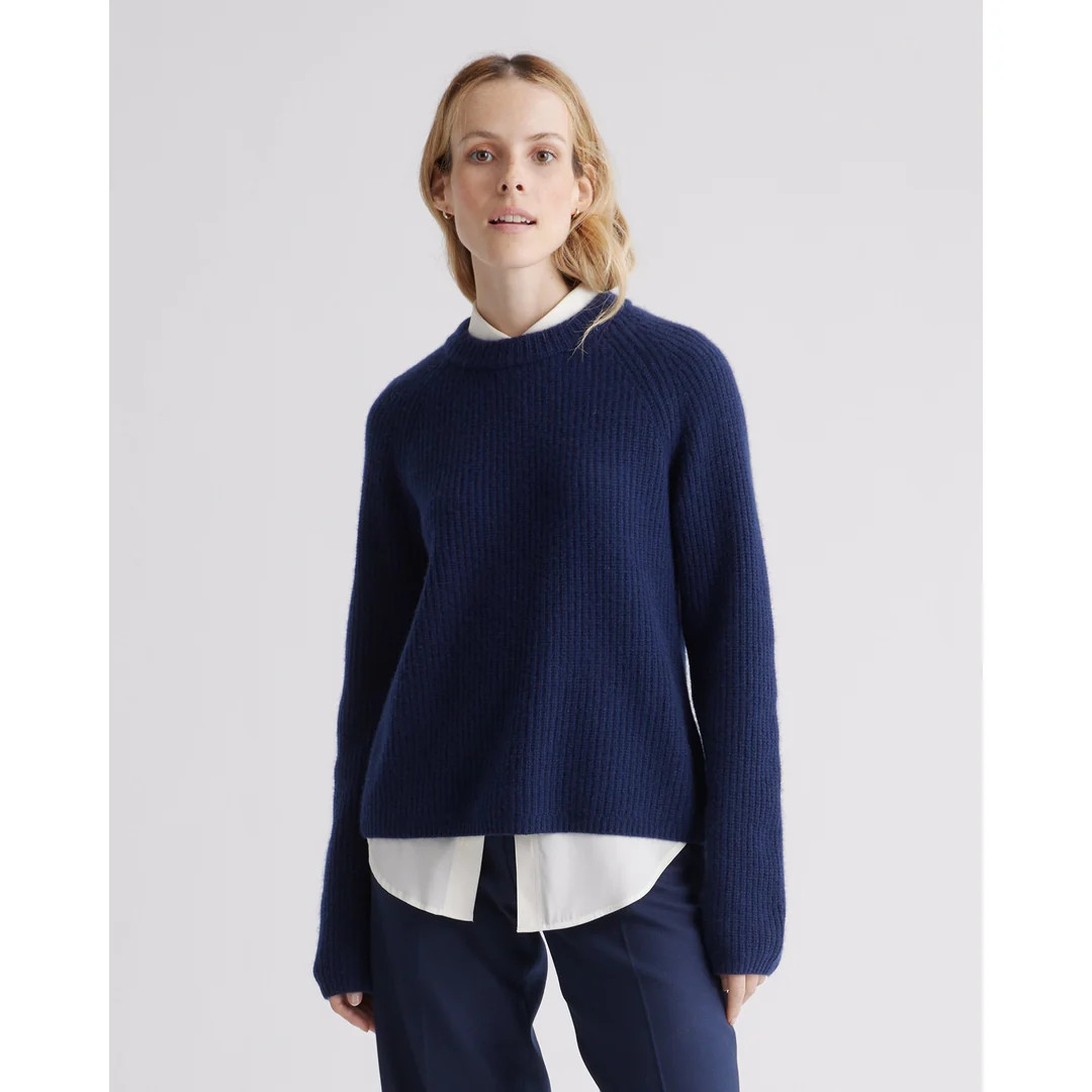 Mongolian Cashmere Fisherman Crewneck Sweater | Quince