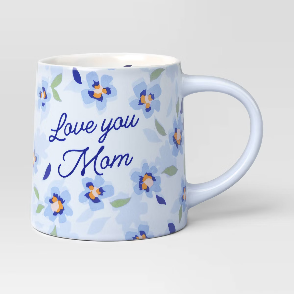 16oz Stoneware Love You Mom Mug Blue - Room Essentials™ | Target