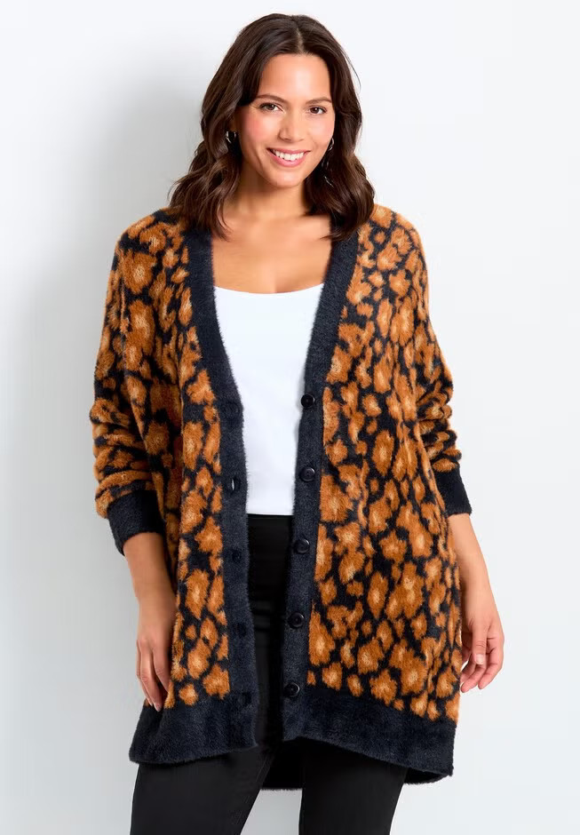 Button Front Cozy Cardigan | Avenue