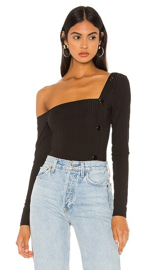 Maite Bodysuit in Black | Revolve Clothing (Global)