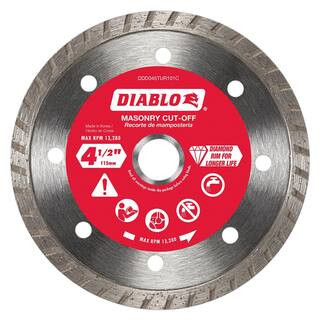 4-1/2 in. Diamond Blade Turbo Rim Masonry Cut Off | The Home Depot