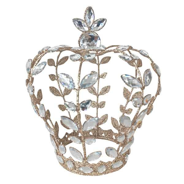 Glittered Metal Crown Decor, 10.5" | At Home