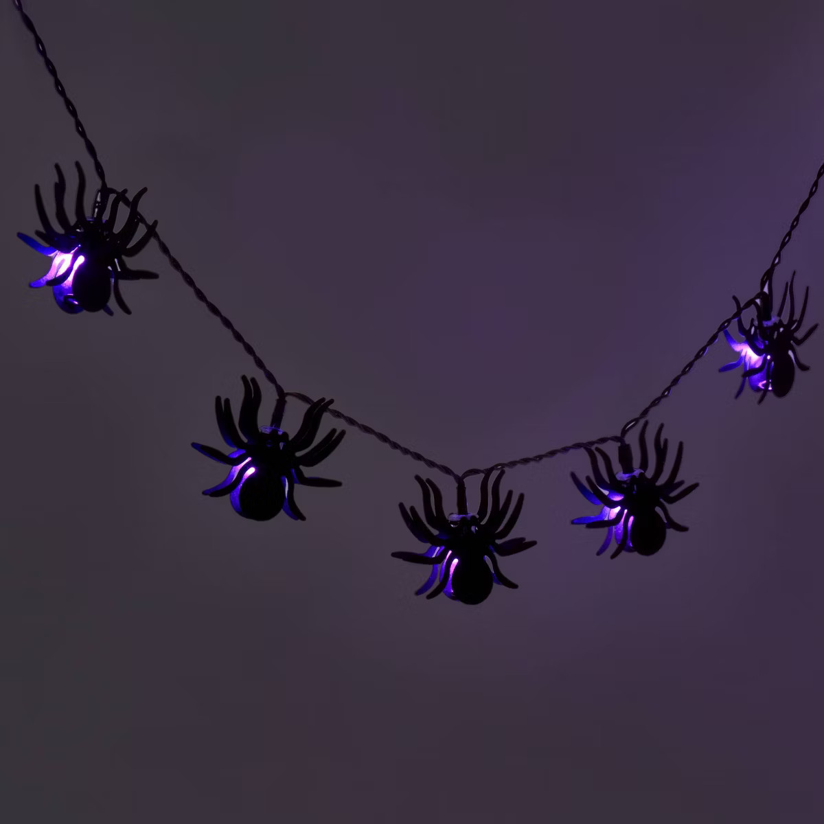 10ct LED Metal Spider Halloween String Lights Purple - Hyde & EEK! Boutique™ | Target