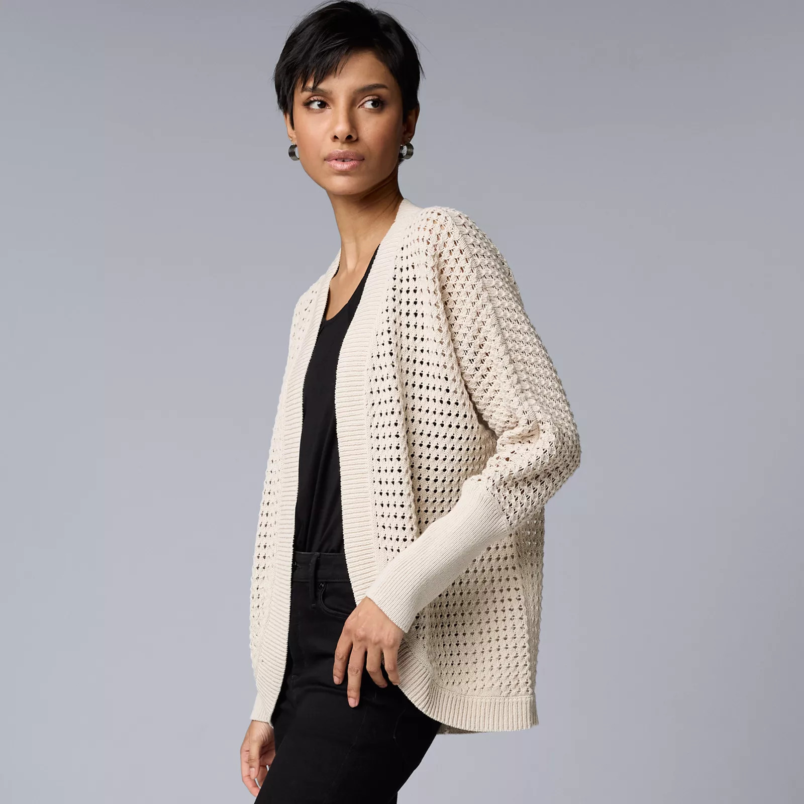 Women's Simply Vera Vera Wang Cocoon Cardigan Sweater | Kohl's