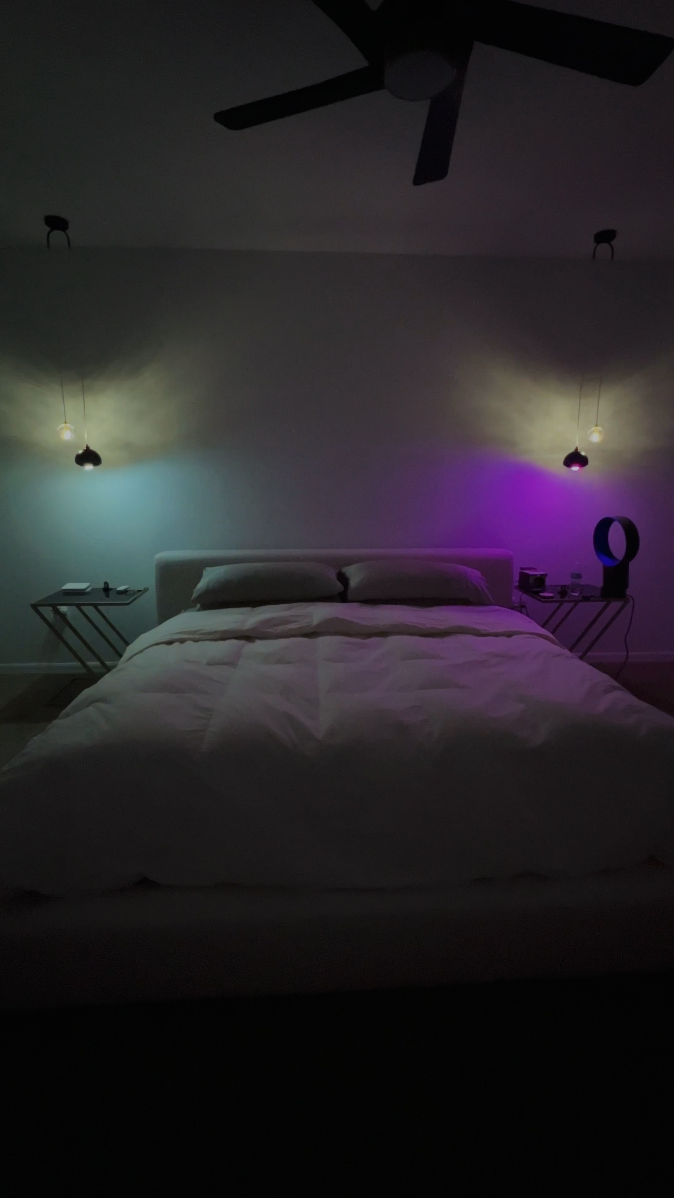 Installing pendant lights with multicolored lighting really makes a relaxing space! 

#LTKGiftGuide #LTKU #LTKhome