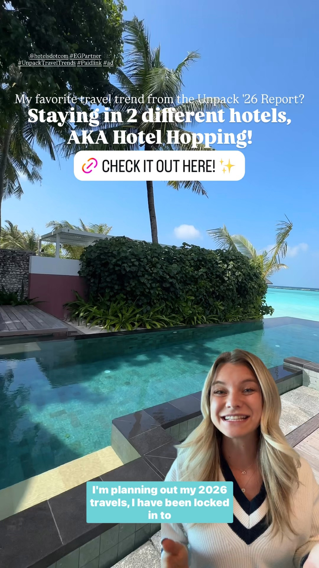 #EGPartner Hotels.com just released its Unpack '26 Travel Trend Report, and Hotel Hopping is going to gain even more popularity! Hotels.com makes it so easy to pick multiple hotels in the same destination so you can hop to different neighborhoods or sections of the city you’re visiting. Take it from someone who has traveled to 87 countries, you’re going to want to try this out! 
https://rstyle.me/+EUdL7XYoKkuGHeBExMPDIQ @hotelsdotcom #UnpackTravelTrends #Paidlink #ad