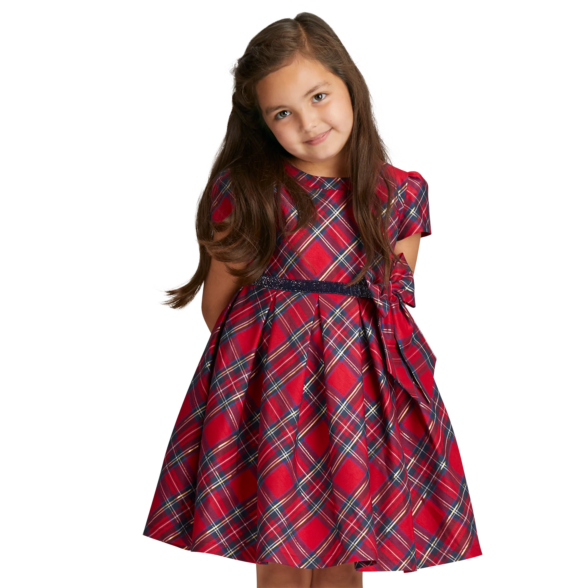 Pretty Plaid Christmas Dress for Little Girls | American Girl