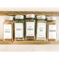 Bold Mixed/Spice Labels Organization Home Farmhouse Water+Oil Resistant | Etsy (US)