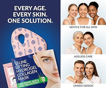 STYLIA V Line Lifting Collagen Face Mask - Double Chin Strap for Women - Jawline Shaper Face Lift... | Amazon (US)