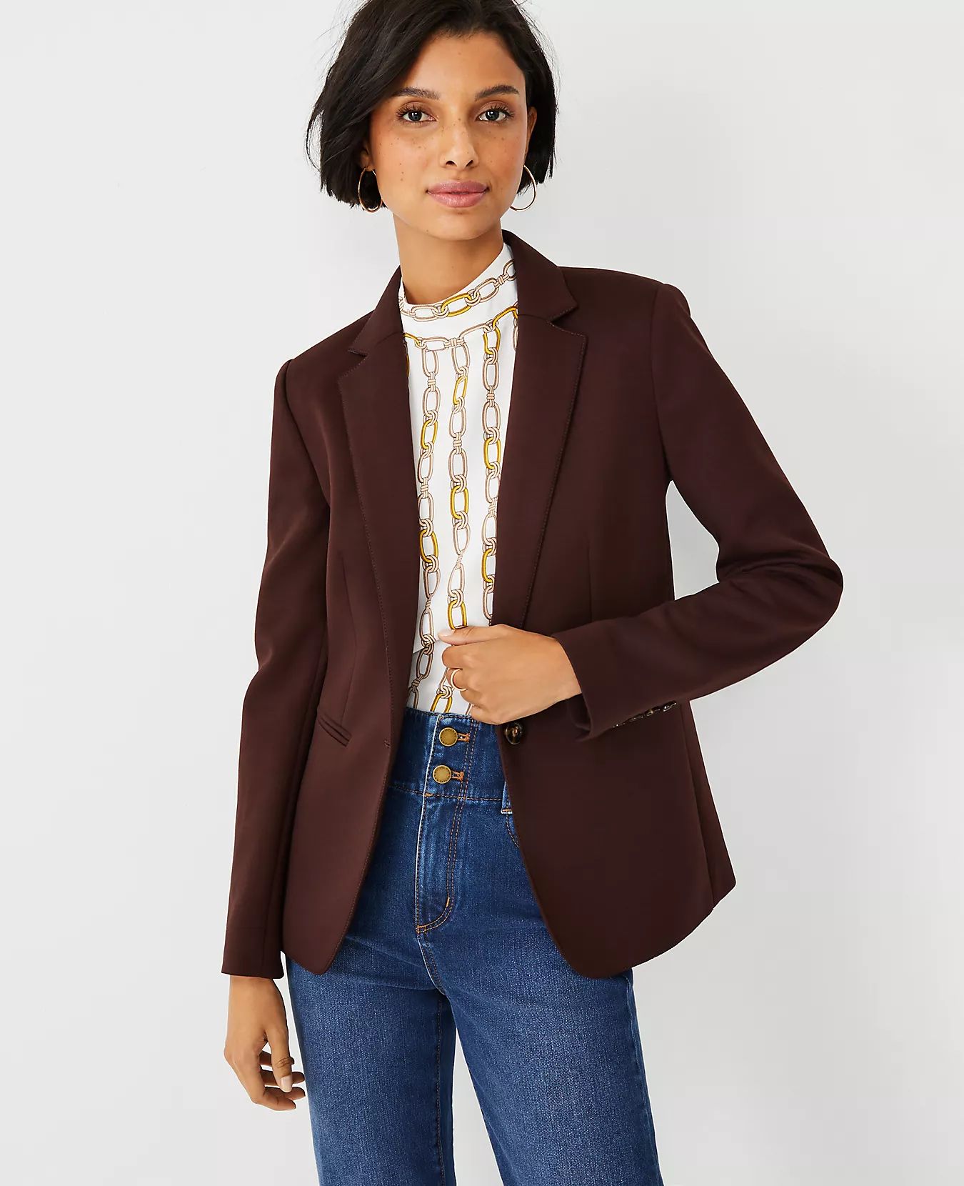 The Hutton Blazer in Double Knit | Ann Taylor (US)