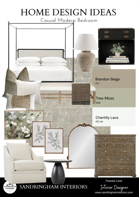 Casual Modern Bedroom | Poster Bed | Nightstands | Area Rugs | Paint Combinations | Dresser | Accent chairs | Bedroom bench| Daisy Watercolor Art | ceramic Lamps | Vintage Mirror | Side Table 

#LTKhome #LTKstyletip