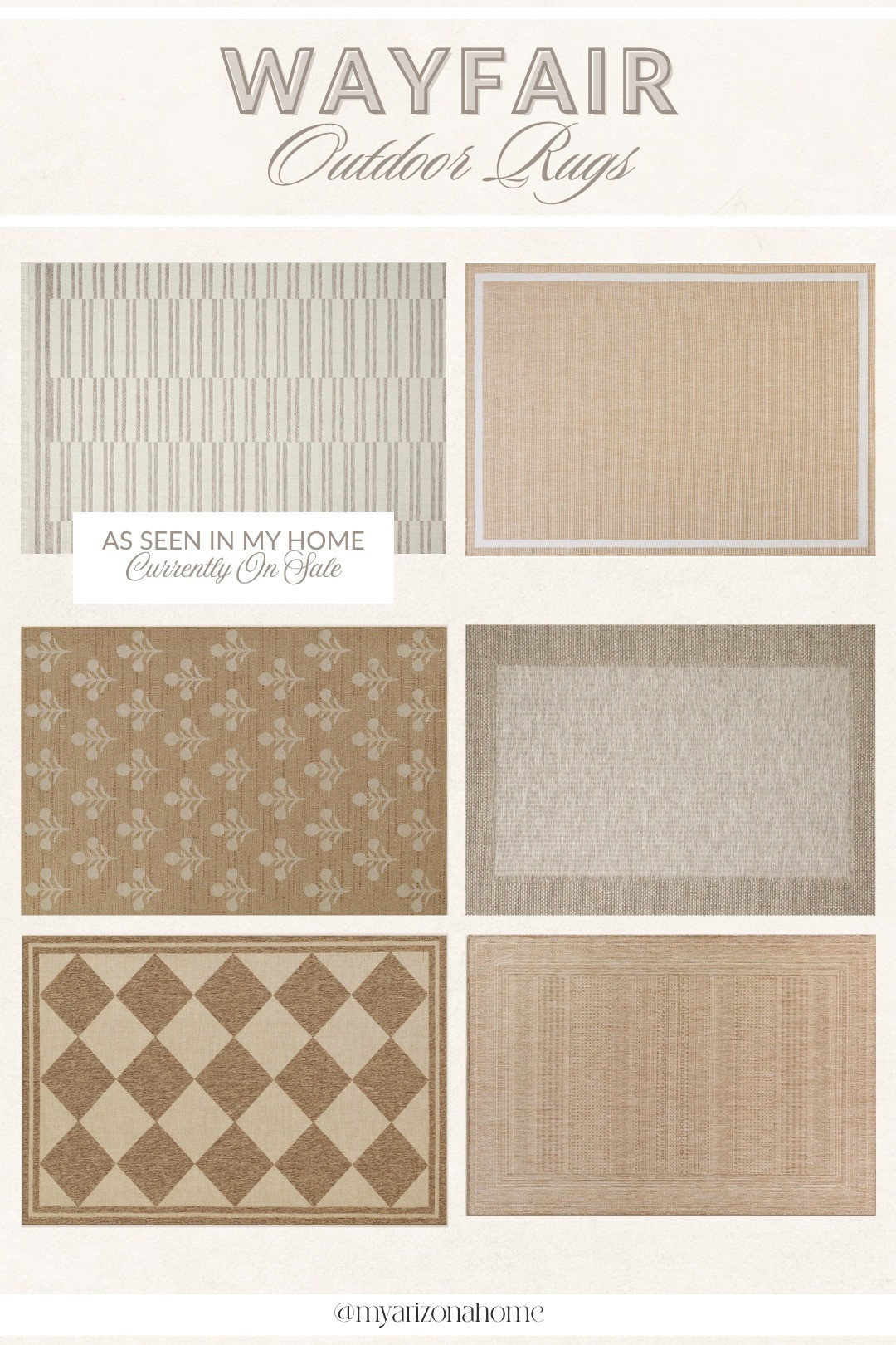 My favorite way to instantly make an outdoor space feel more finished and inviting? A beautiful outdoor rug ✨ @wayfair has so many great options that help define the space and make it feel cozy, elevated, and ready for spring and summer. #wishyouwerehere #outdoor #Wayfair #Ad #WayfairPartner  

 #LTKSeasonal #LTKHome #LTKSaleAlert