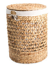 Hyacinth Laundry Hamper With Lid | TJ Maxx