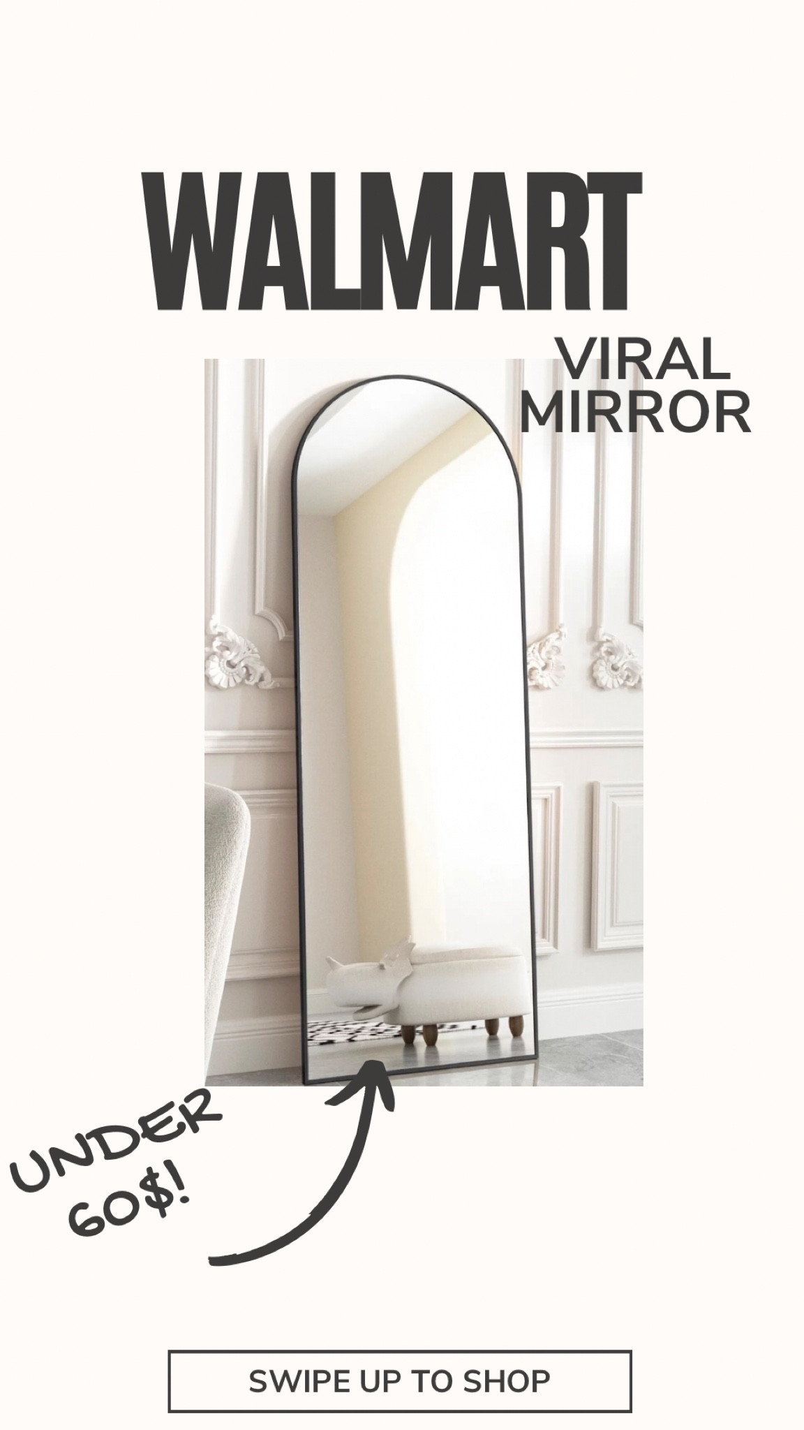 Viral floor mirror under 60!$ Black Friday Walmar! 

#LTKCyberWeek #LTKCyberSaleUK #LTKCyberSaleIT