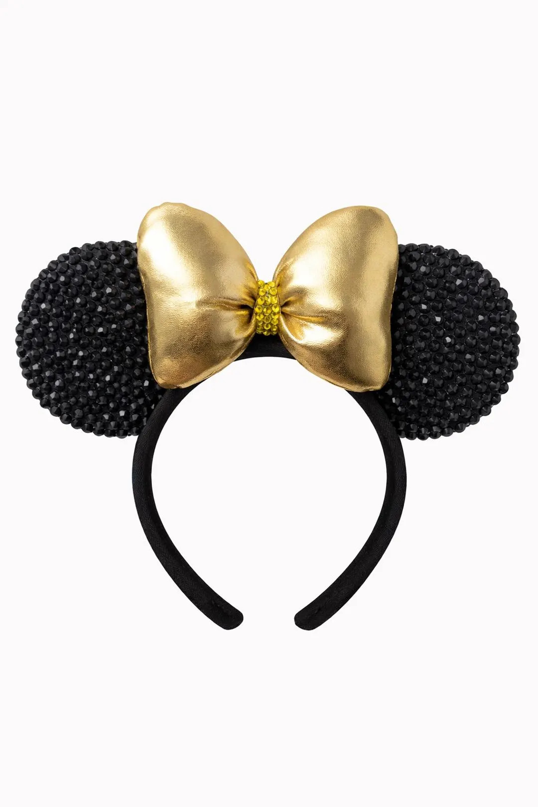 GOLD Rhinestone Minnie Ears Headband - Sparkly Theme Park Accessory - Etsy | Etsy (US)