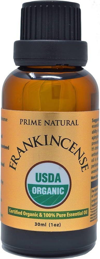 Prime Natural Organic Frankincense Essential Oil 30ml / 1oz Pure, Undiluted Aromatherapy Scent fo... | Amazon (US)