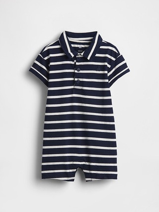 Baby Jersey Polo Shorty One-Piece | Gap (US)