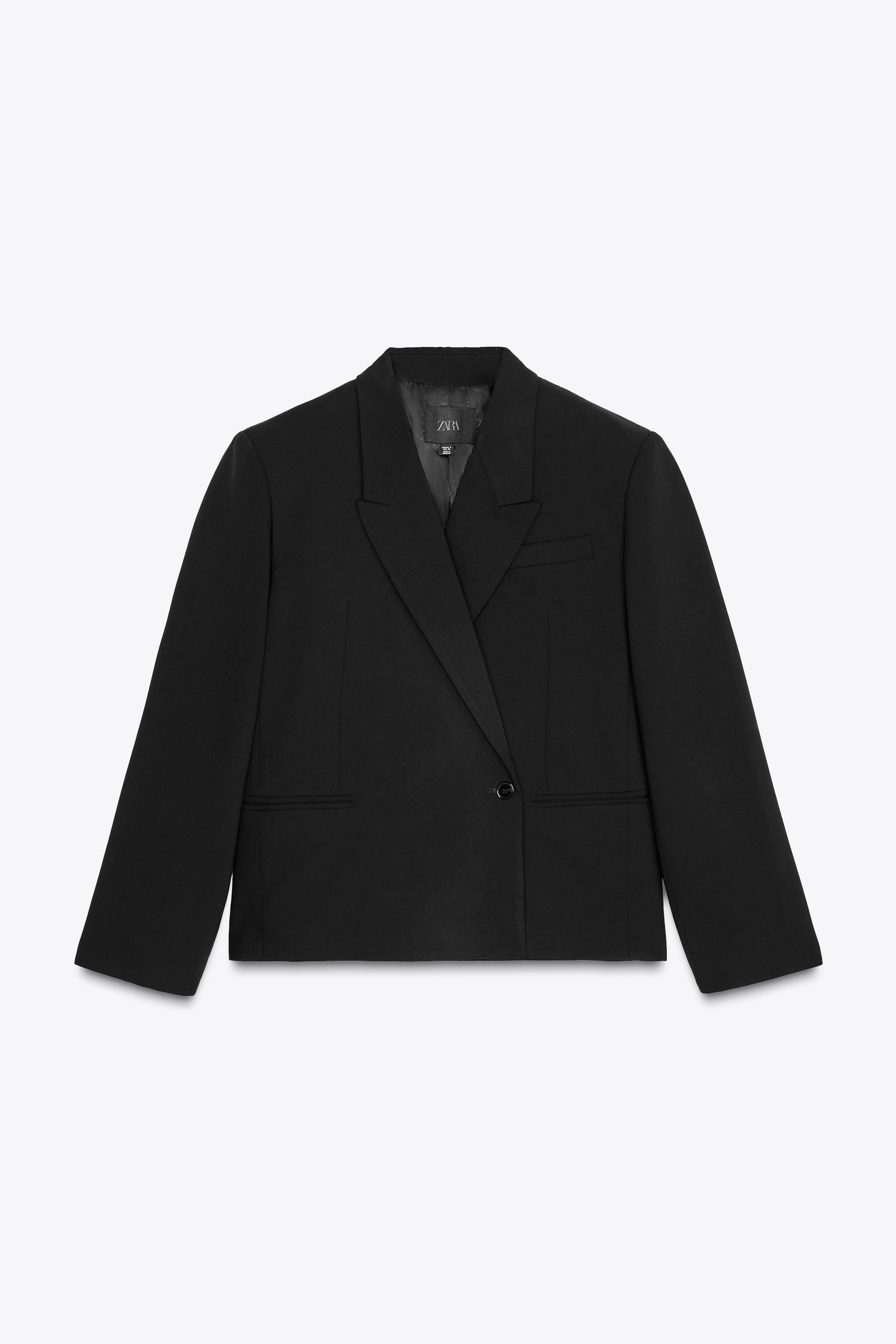DOUBLE BREASTED CROP BLAZER | Zara US