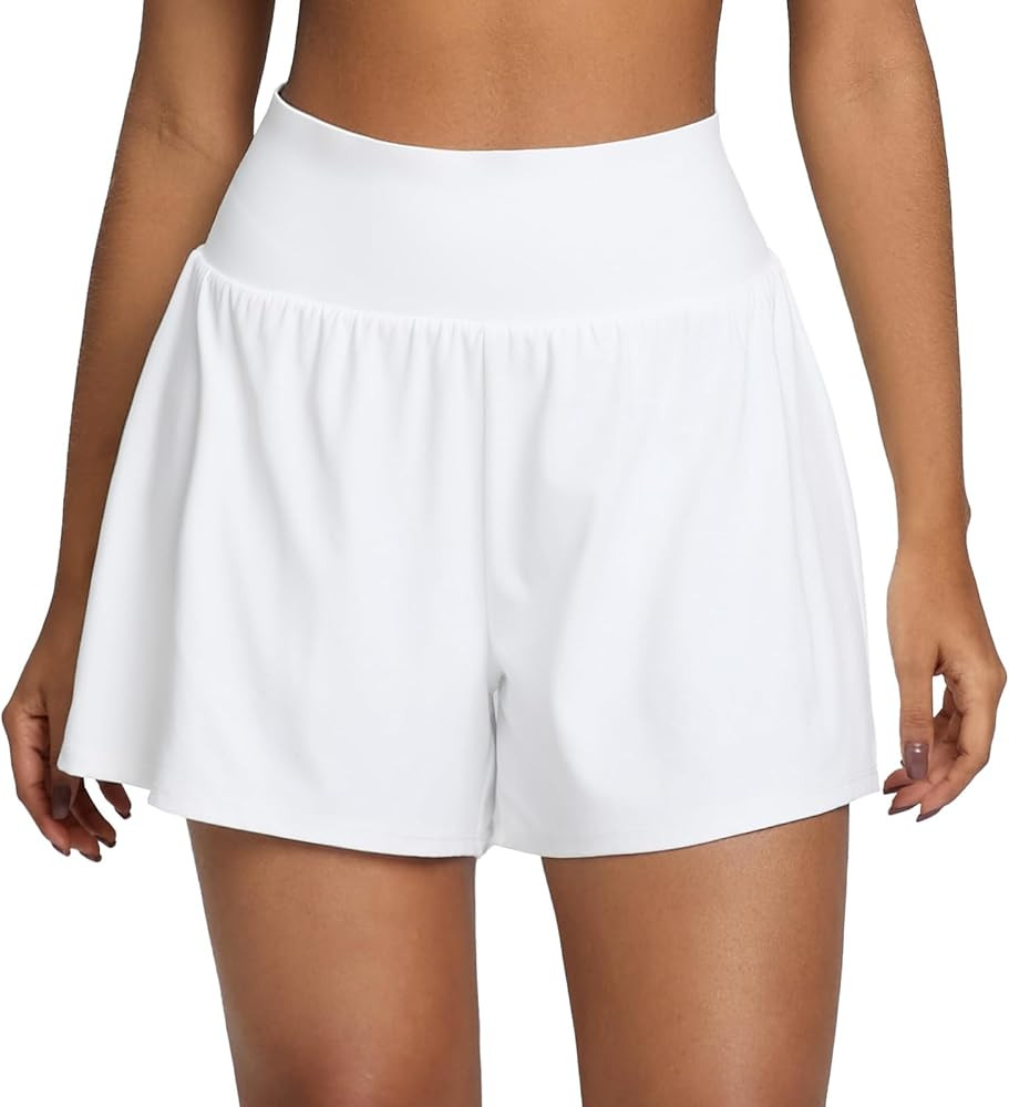 BRXL 3.5" Women's Athletic Running Shorts 2 in 1 High Waisted Pockets Workout Gym Sport Shorts Br... | Amazon (US)