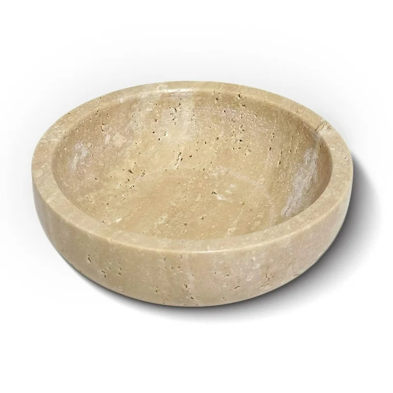 Decorative Marble Bowl, 7.87 / 5.9 inches,Natural Stone Round Bowl for Home Decor, Fruit, Nuts, J... | Walmart (US)