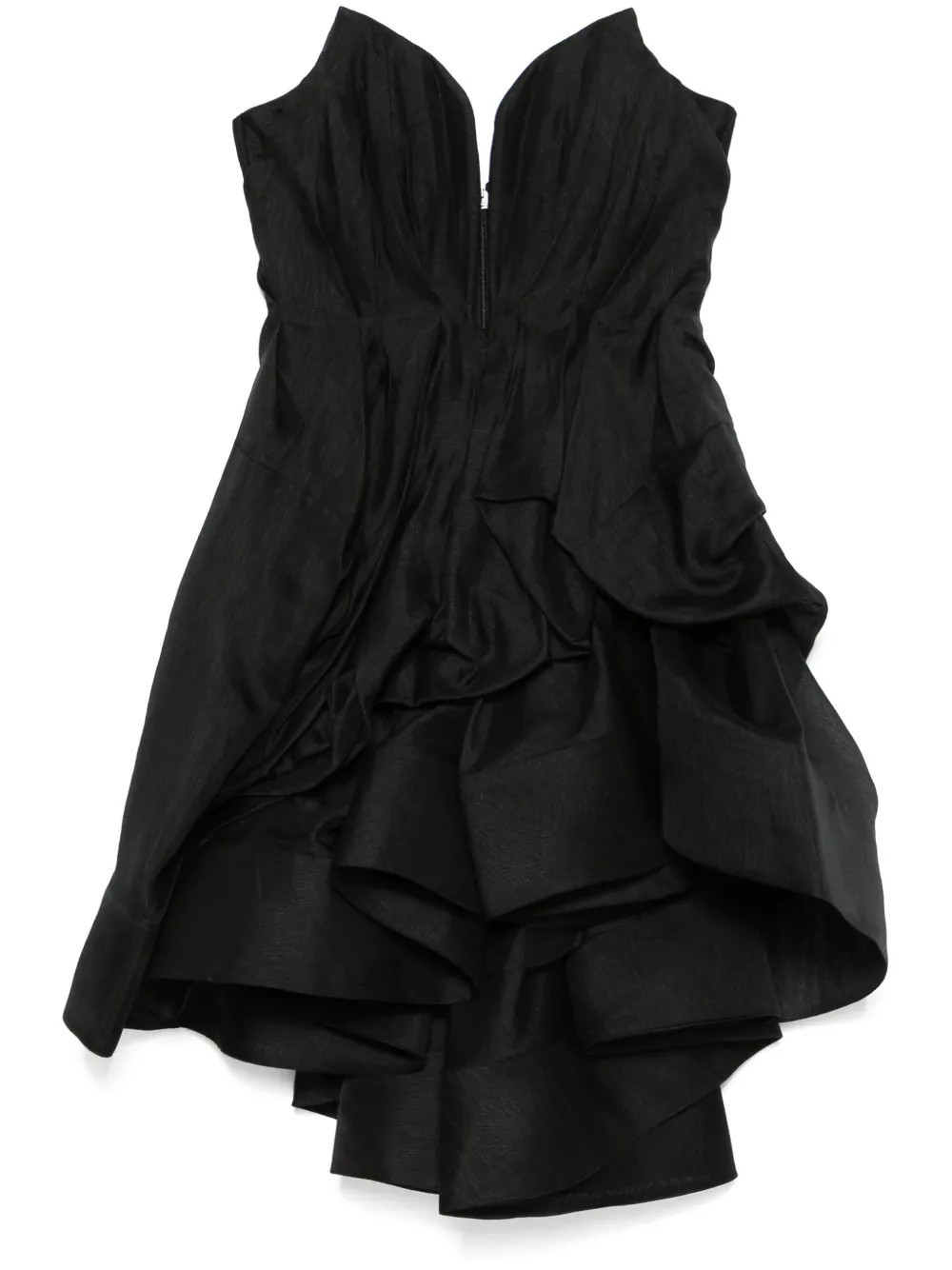 ZIMMERMANN Illuminate Draped mini dress - Black | Farfetch Global