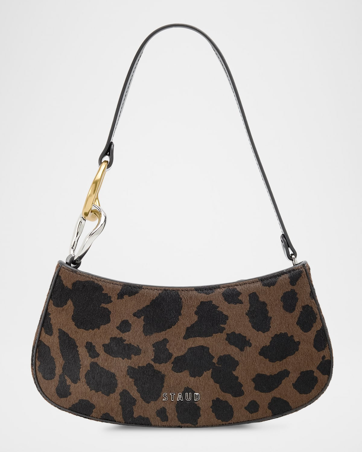 Ollie Animal-Print Calf Hair Shoulder Bag | Neiman Marcus