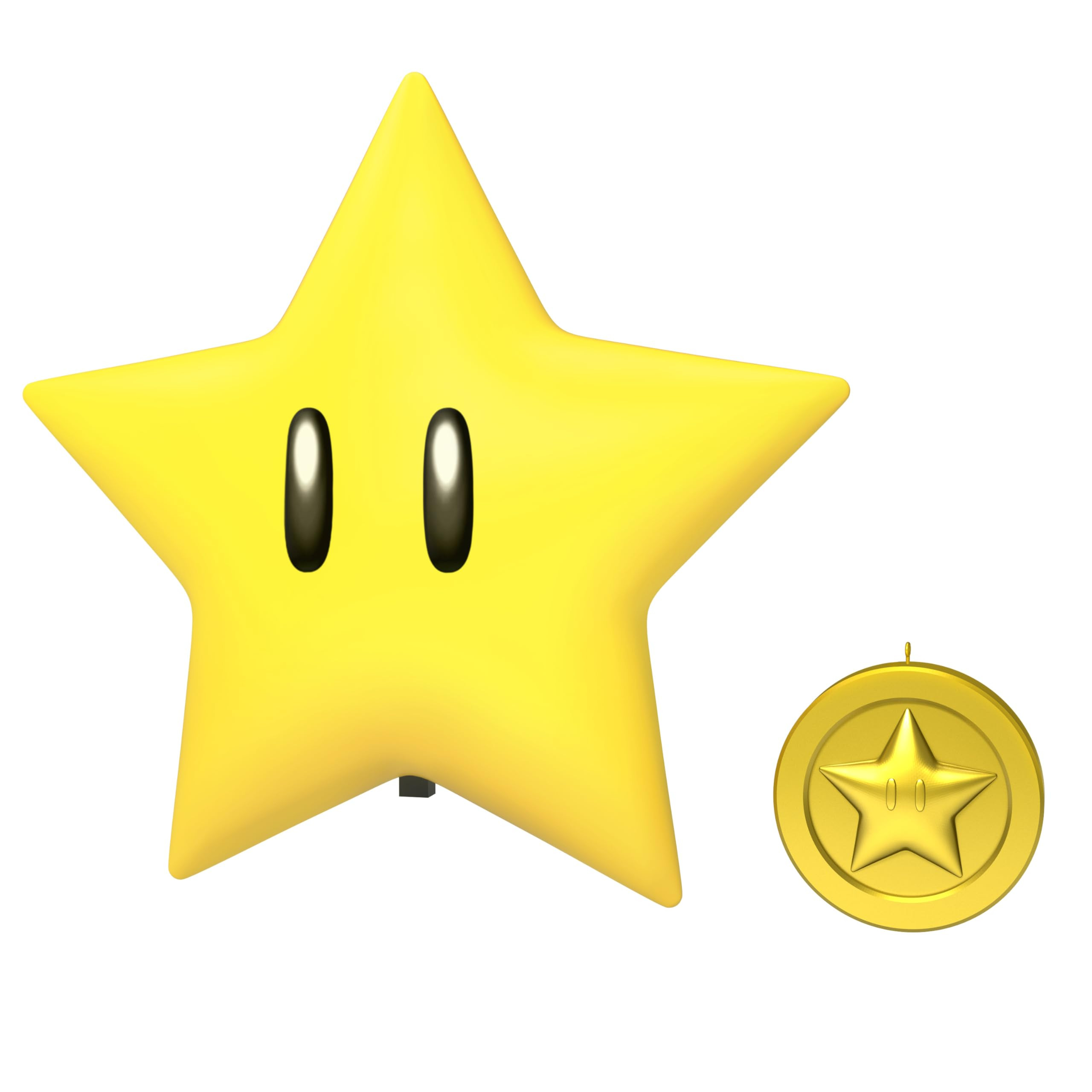 Hallmark Keepsake Christmas Tree Topper 2025, Nintendo Super Mario Super Star with Light and Soun... | Amazon (US)