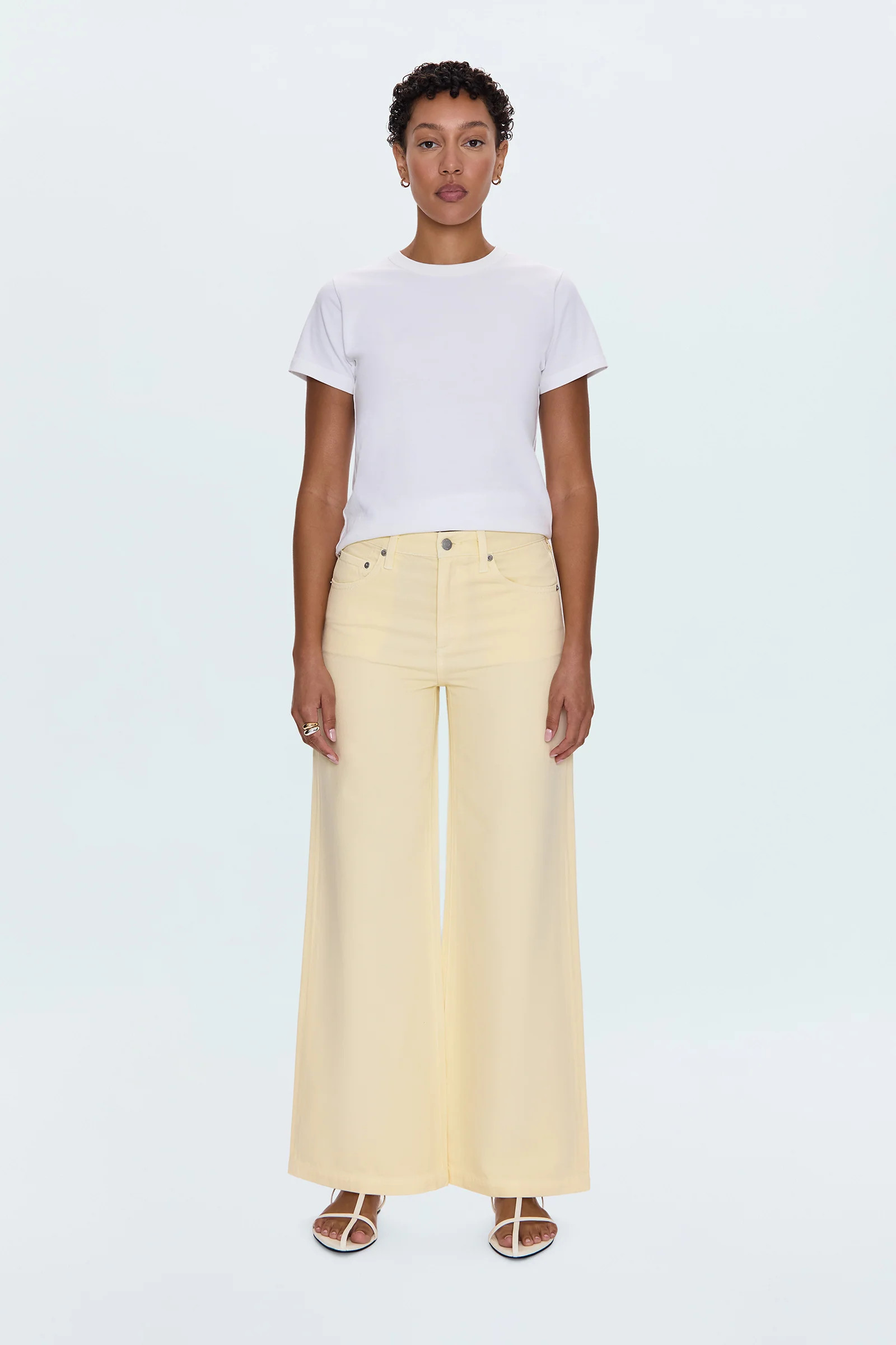 Jadyn Low Slung Palazzo Jean - Lemonade | Pistola Denim